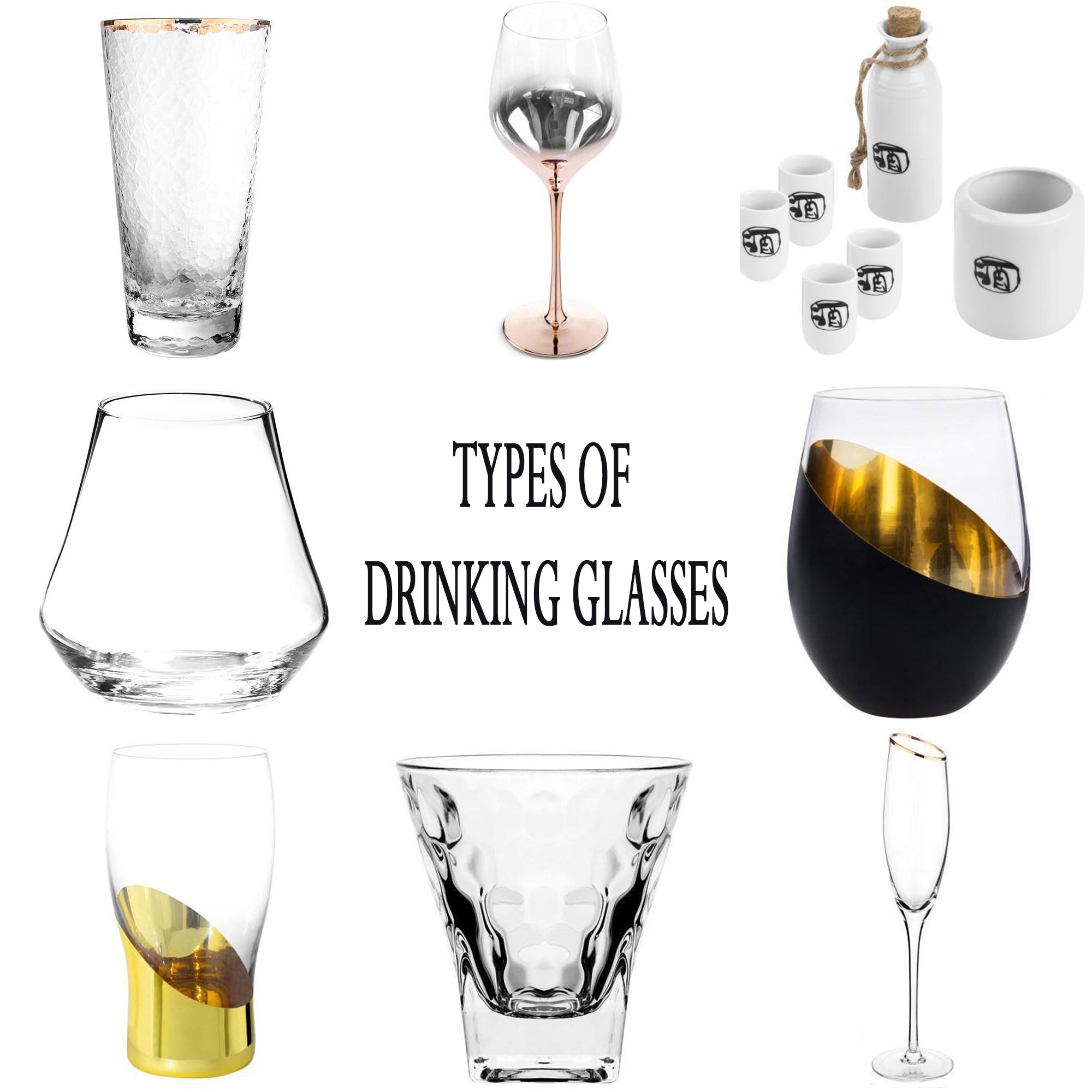 Guide to Different Types of Drinking Glasses