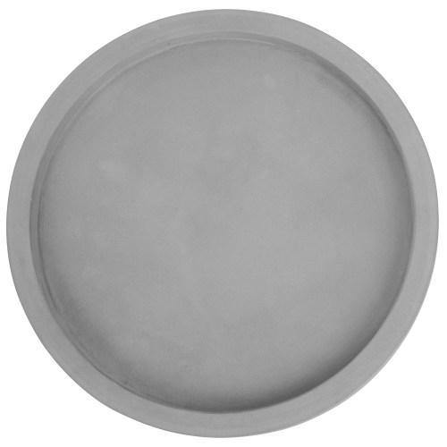 11-inch Classic Cement Gray Round Vanity Tray - MyGift