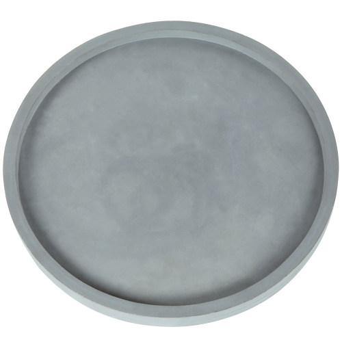 16-Inch Concrete Grey Round Vanity Tray - MyGift