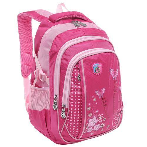 18 Inch Girls Butterfly Student School Bookbag/Children's Backpack, Pink