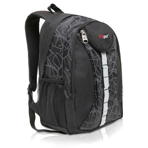 18 Inch Student Bookbag / Outdoor Sports Backpack, Black