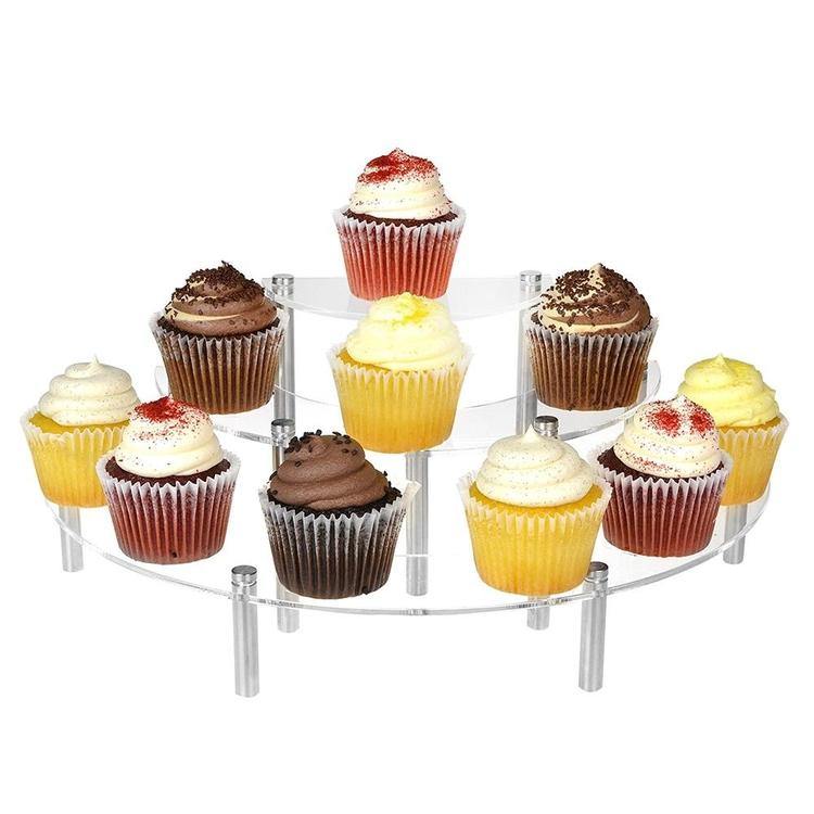 3-Tier Acrylic Semicircle Cupcake Stand - MyGift
