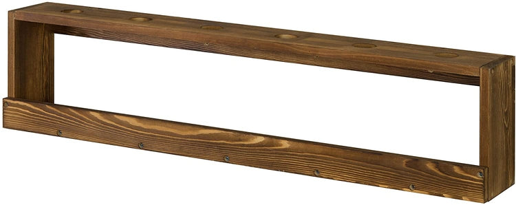 Wood Wall-Mounted Ping Pong Paddle Display Rack with Ball Storage Holder Shelf-MyGift