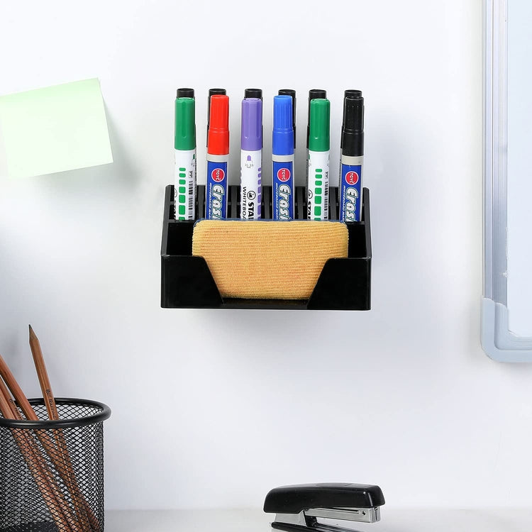 Black Clear Acrylic Whiteboard Marker and Accessories Holder, Wall Mou –  MyGift