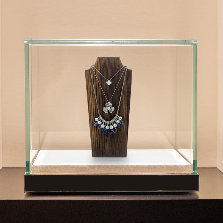Wood countertop jewelry display cases sale