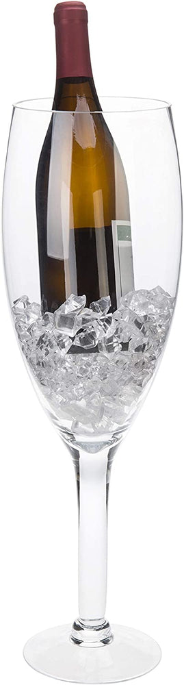 20 Inch Giant Novelty Clear Wine Glass and Cork Holder-MyGift