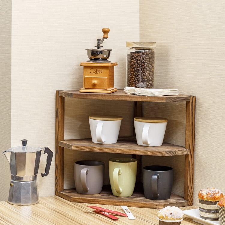 Countertop Corner Shelf Organizer for Kitchen and Bathroom