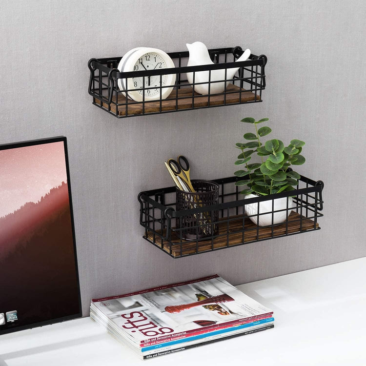 Nesting Storage Baskets  3 Piece Decorative Shelf Storage Basket