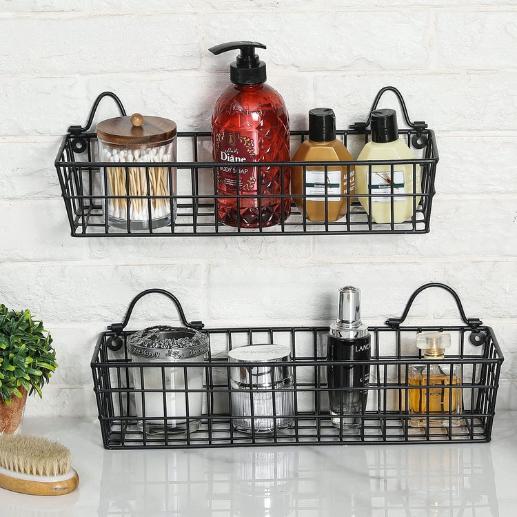 Wall mounted baskets deals