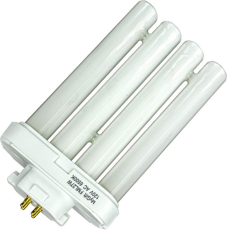 27 Watt Fluorescent Linear 4-Pin Quad GX10Q-4 Base Replacement Light Bulb for Light of America Floor Lamp or Desk Lamp