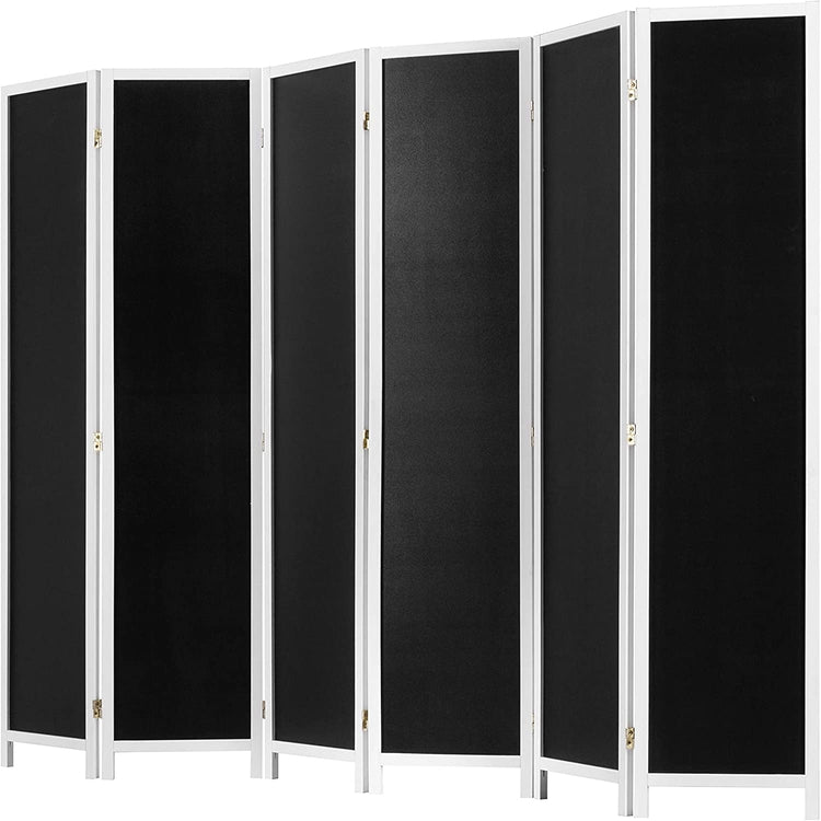 6-Panel Chalkboard Room Divider Folding Writable Privacy Screen-MyGift