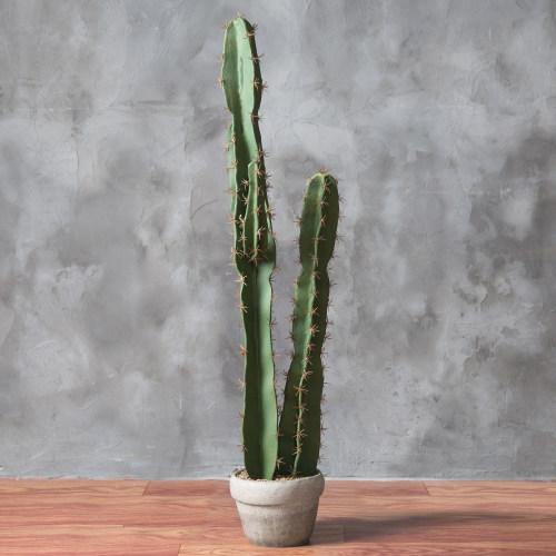 Artificial Cactus with Cement Planter, 36 inch - MyGift
