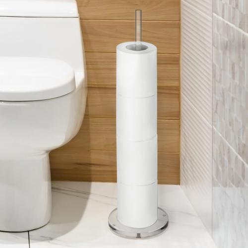 Clear Acrylic Toilet Paper Storage Holder, Freestanding