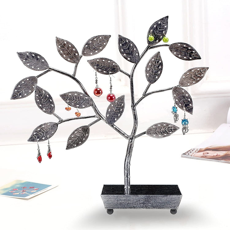 Earring Necklace Holder with Ring Dish Tray