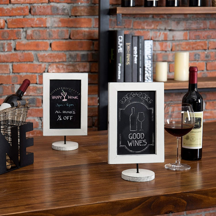 Horizontal or Vertical Framed Blackboard Sign (Set of 2)