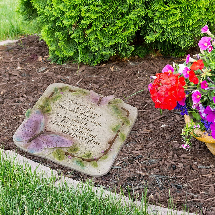 Memorial Verse Resin Garden Stepping Stone, Wall Hanging Art Décor-MyGift