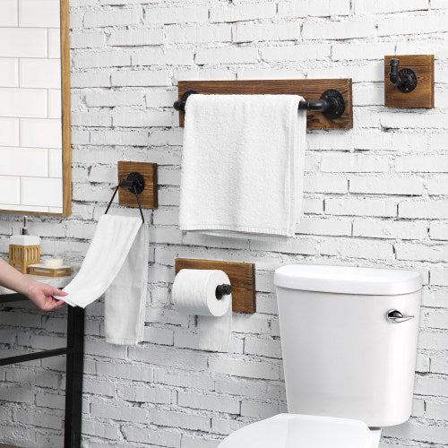 Industrial Bathroom Toilet Paper Holder Stand