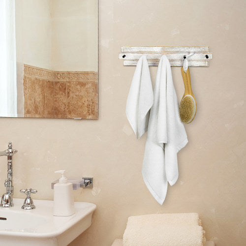BWE 5-Piece Bath Hardware Set with Towel Bar Hook Toilet Paper Holder and Towel  Ring in Br