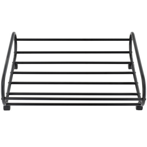 Black Metal Rolling Under-Bed Storage Cart-MyGift