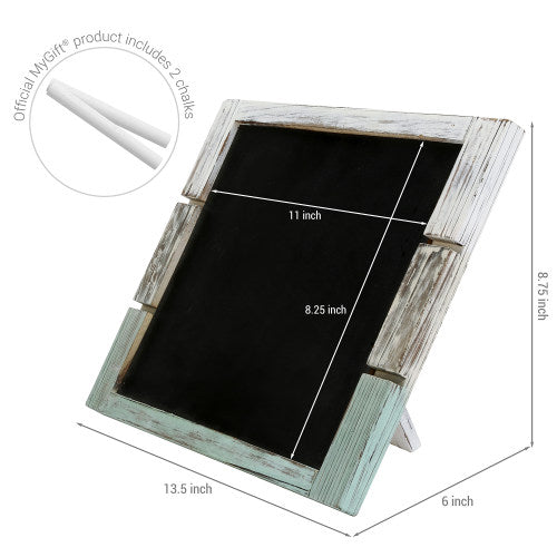 Rustic Multicolored Wood Chalkboard Menu Display Stand-MyGift