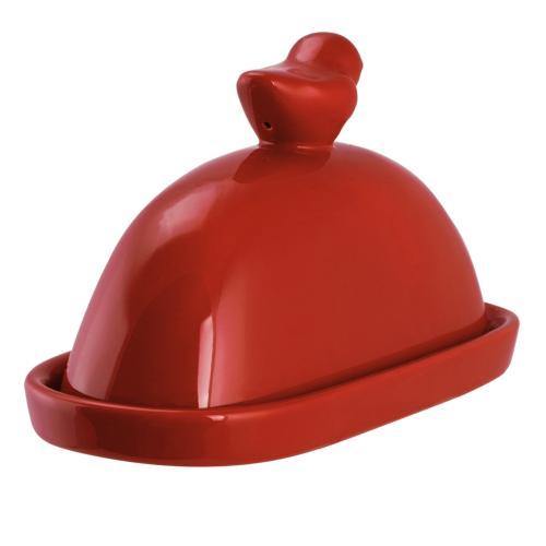 Red Bird Ceramic Butter Dish - MyGift
