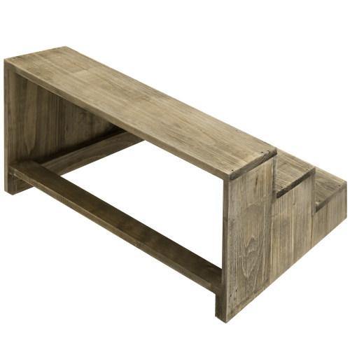 Reclaimed Style Wood Dessert Stand Riser Display - MyGift