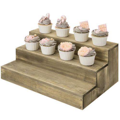 Reclaimed Style Wood Dessert Stand Riser Display - MyGift