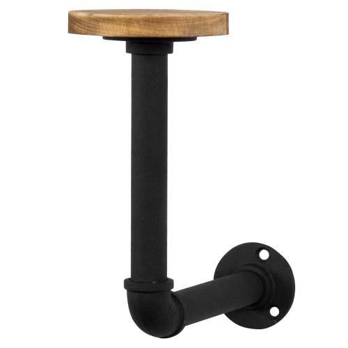 Metal Pipe & Wood Wall-Mounted Hat & Wig Holder - MyGift