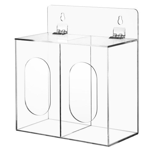 Premium Clear Acrylic Wall Mounted Mask and Glove Organizer-MyGift