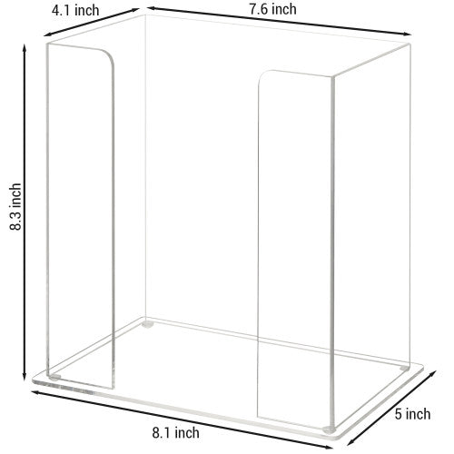 Premium Clear Acrylic Face Mask/Gloves Dispenser-MyGift