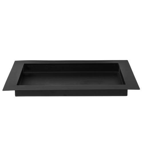 Black Metal Wide Rim Centerpiece Tray - MyGift