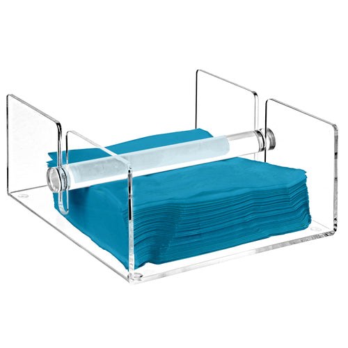 Clear Acrylic Napkin Holder w/ Weighted Arm
