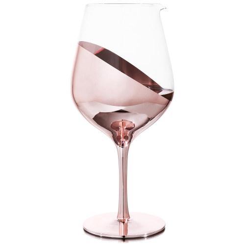 Copper Tone Stemmed Wine Glass Shaped Decanter - MyGift