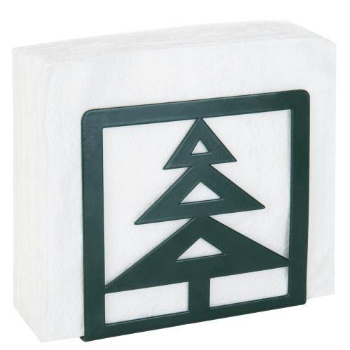 Christmas Tree-Design Metal Napkin Holder, Green - MyGift
