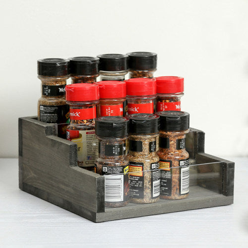 Oak Spice Rack  Stained Oak Spice Rack - The Spice House