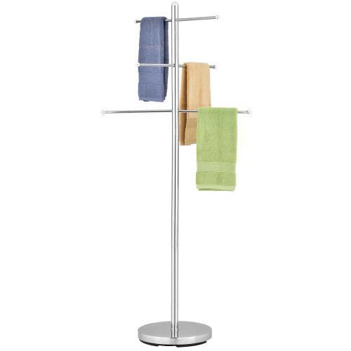 Luxury Chrome-Plated Metal Freestanding Pool & Spa Towel Tree - MyGift