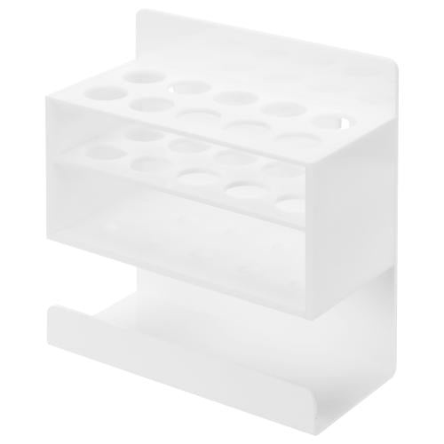 White Acrylic Dry Erase Whiteboard Marker & Eraser Holder Stand-MyGift