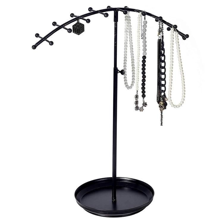 Adjustable Arched Design Jewelry Display Stand w/Tray