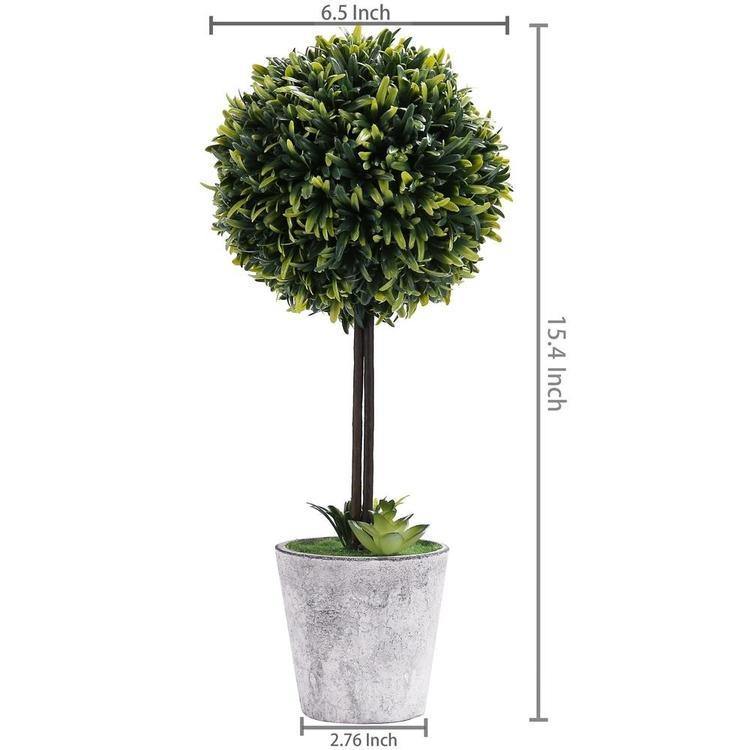 Artificial Boxwood Topiary Tree, Set of 2 - MyGift