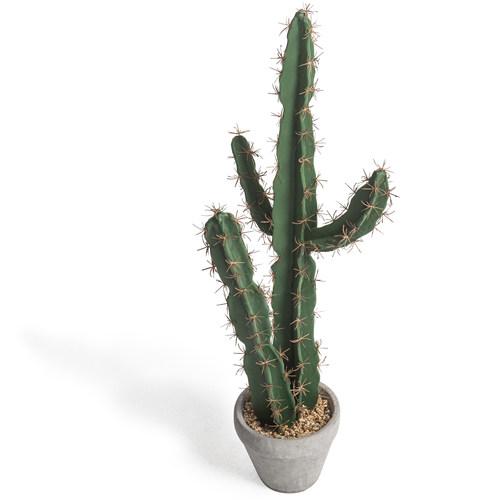 Artificial Cactus with Cement Planter, 27 inch