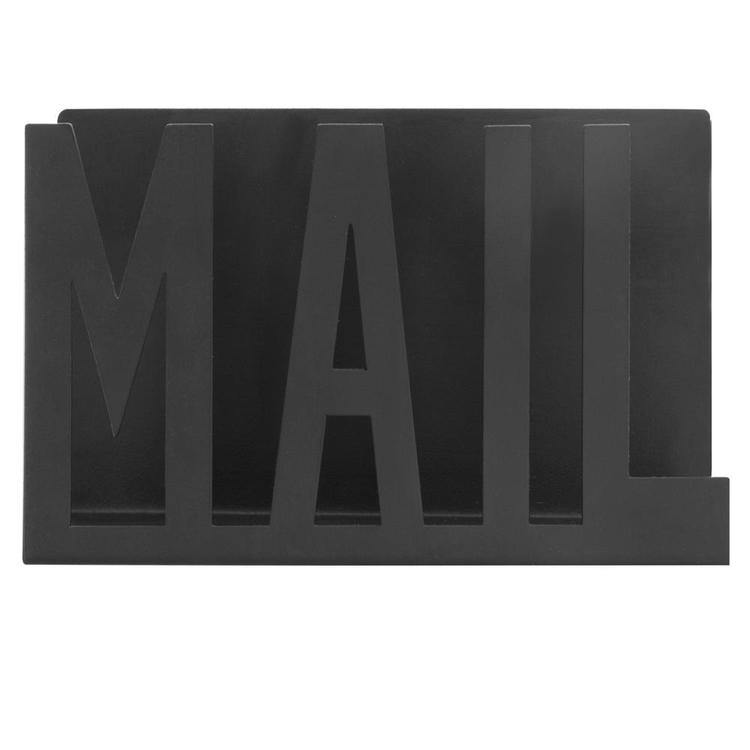 Black Metal Desktop Cutout MAIL Letter Holder - MyGift