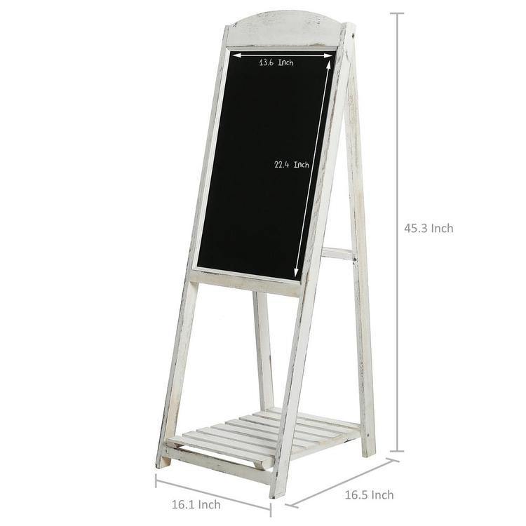 Chalkboard Easel with Shelf Vintage A-Frame Sign - MyGift