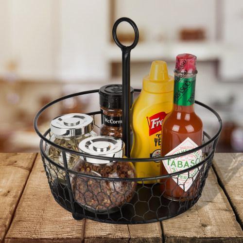 Chicken Wire Condiment Caddy, Set of 2 - MyGift