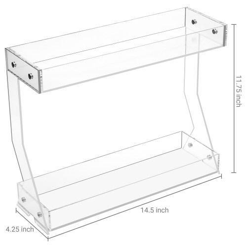 Clear Acrylic Cosmetics & Makeup Tabletop Storage Rack - MyGift