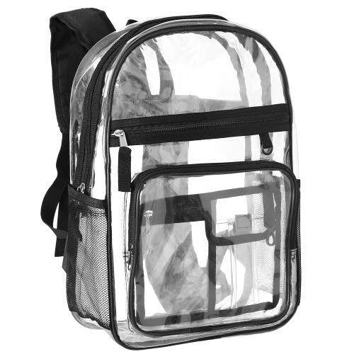 Clear Backpack with Black Trim MyGift