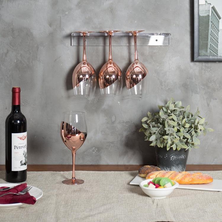 Copper-Dipped Wine Glasses, Set of 4 - MyGift