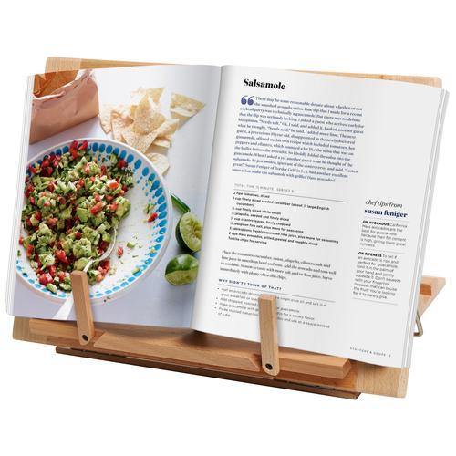 Folding Alder Wood Cookbook Holder - MyGift