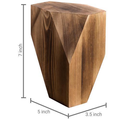 Geometric Style Wood Bookends - MyGift