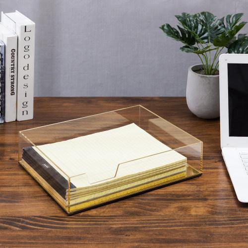 Gold Acrylic Desktop Tray - MyGift