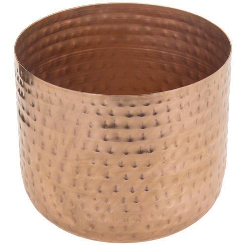 Hammered Style Copper Metal Planter Pot - MyGift